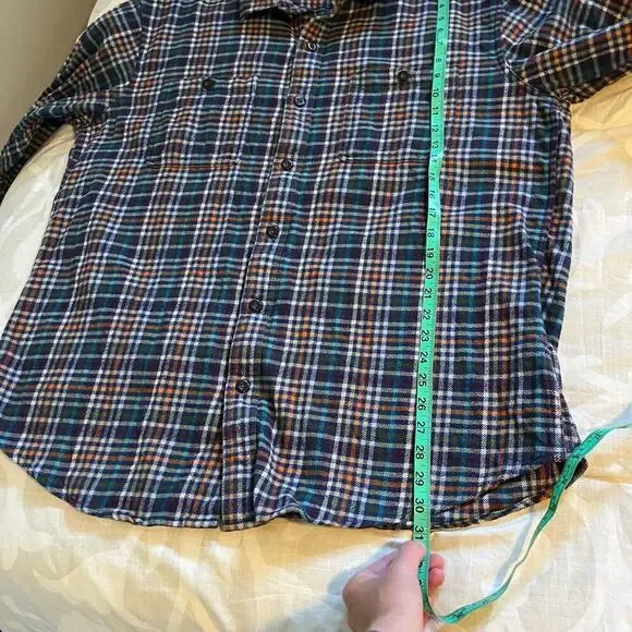 Orvis multicolored plaid check flannel‎ button up men’s X-Large - Picture 5 of 5